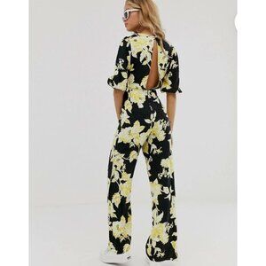 Miss Selfridge Floral Jumpsuit Womens 4 Boho Summer Resortwear